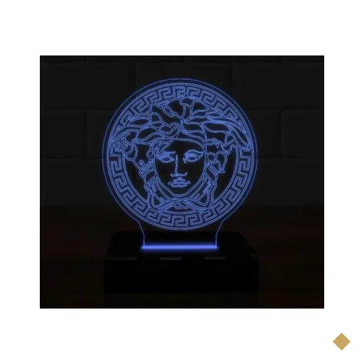 Luminária Led 3D Grecia Abajur 16 Cores e Controle