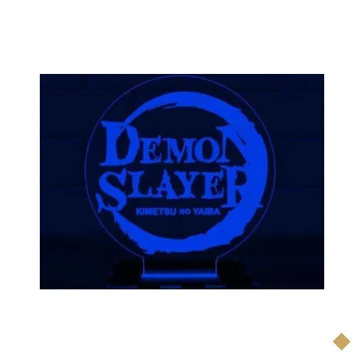 Luminária Led 3D Kimetsu No Yaiba Demon Slayer - Azul
