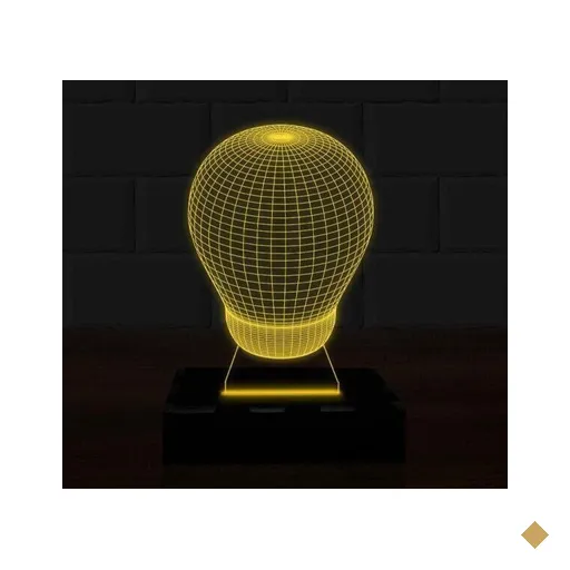 Luminária LED 3D Lâmpada Abajur