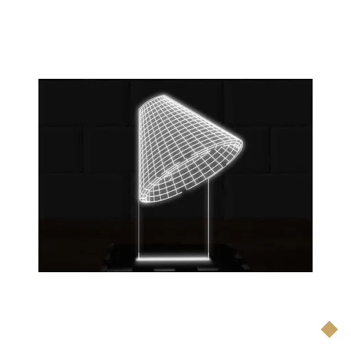 Luminária LED 3D Lâmpada Abajur 16 Cores e Controle 1