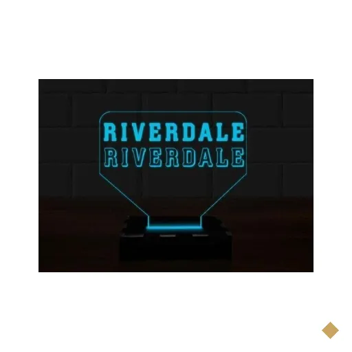 Luminária Led 3D Riverdale Serie Abajur 16 Cores e Controle