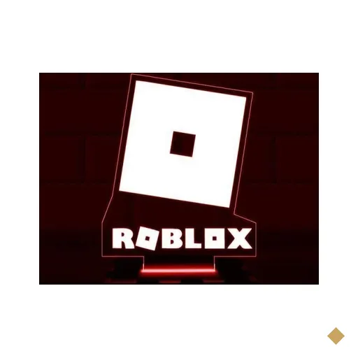 Luminária Led 3D Roblox Jogo Game Abajur - Vermelho