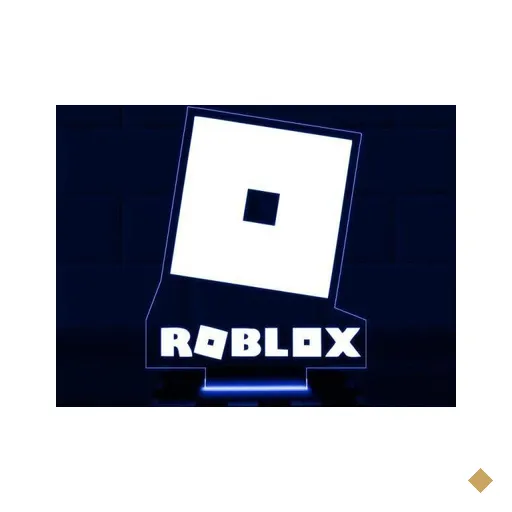 Luminária Led 3D Roblox Jogo Game Abajur - Azul
