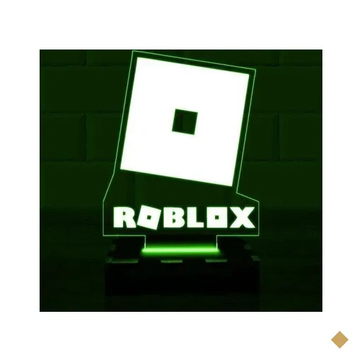 Luminária Led 3D Roblox Jogo Game Abajur - Verde
