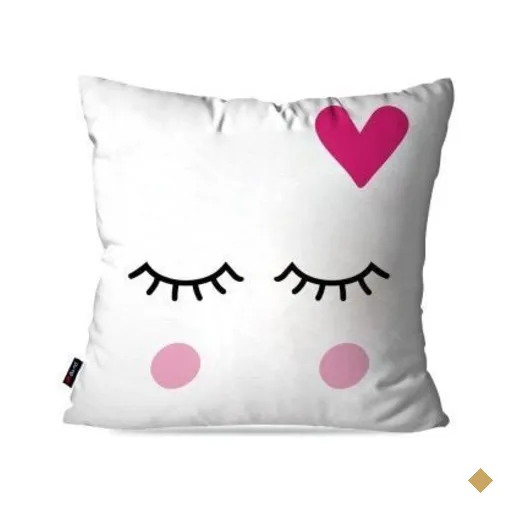 Almofada Decorativa Avulsa Branco Relax Coração 45x45cm