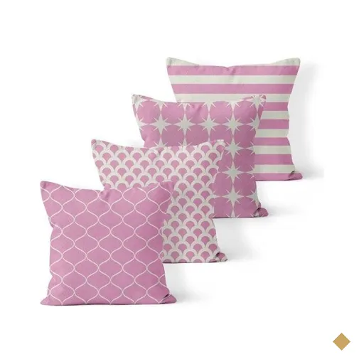Kit 4 Almofadas Decorativas Own Estampas Rosa - 45x45 cm