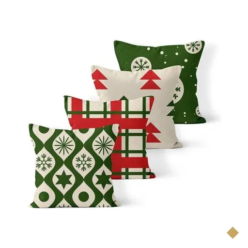 Kit 4 Almofadas Decorativas Own Estampas de Natal - 45x45 cm