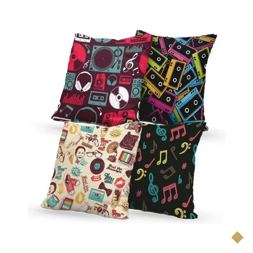 Kit 4 Almofadas Decorativas Own Music - 45x45 cm
