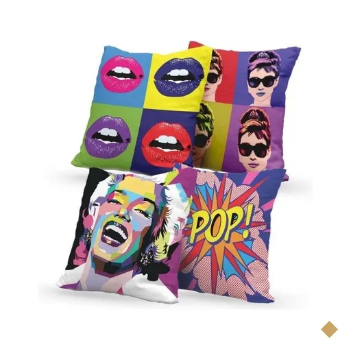 Kit 4 Almofadas Decorativas Own Pop Art - 45x45 cm
