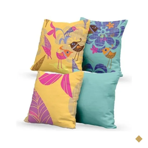 Kit 4 Almofadas Decorativas Own Birds - 45x45 cm