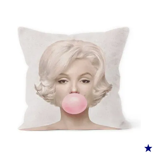 Almofada Decorativa Own Marilyn Monroe Chiclete - 45x45 cm