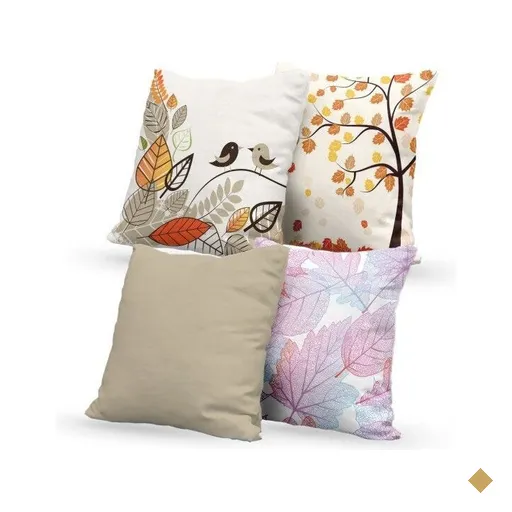 Kit 4 Almofadas Decorativas Own Pássaros Outono - 45x45 cm