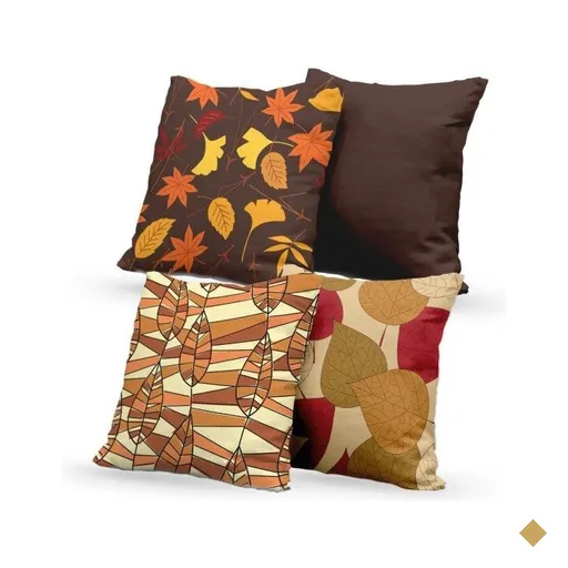 Kit 4 Almofadas Decorativas Own Estampas Folhas Outono - 45x45 cm