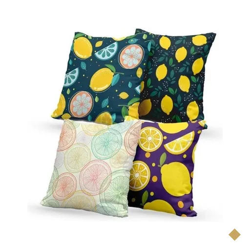 Kit 4 Almofadas Decorativas Own Frutas Cítricas - 45x45 cm