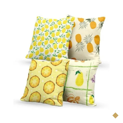 Kit 4 Almofadas Decorativas Own Frutas Tropicais - 45x45 cm