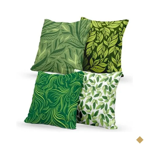 Kit 4 Almofadas Decorativas Own Folhas Diversas - 45x45 cm