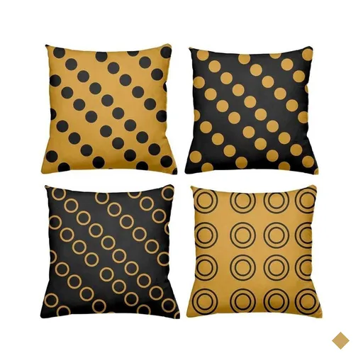 Kit 4 Capas De Almofadas Decorativas 45x45cm Estampa Balls