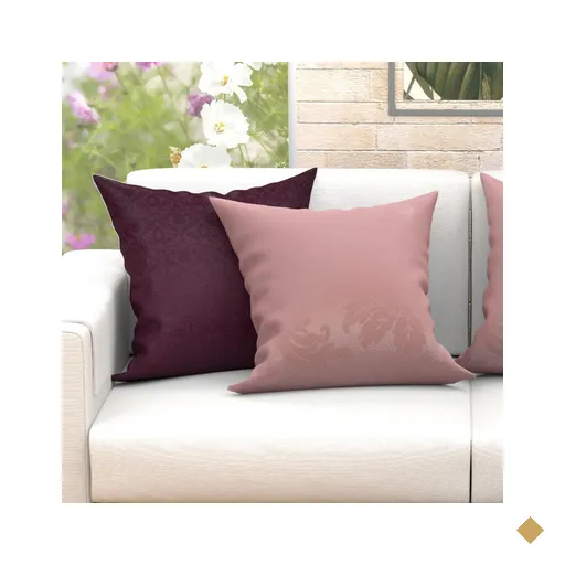 Jogo de Almofada Decorativa Vinho e Rosê 60cm x 60cm 2 Unidades com Refil de…