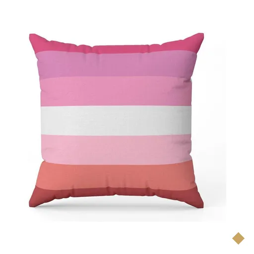 Almofada Avulsa Cheia Estampada Bandeiras Lgbt Cores 45cm X 45cm com Refil Cor…