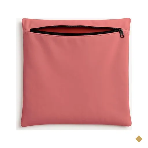Capa de Almofada Decorativa 42cm em Suede Lisa P/ Sofá Cor:rosa