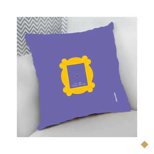 Almofada Cheia C/ Zíper 40X40 Video Game Quadro Friends