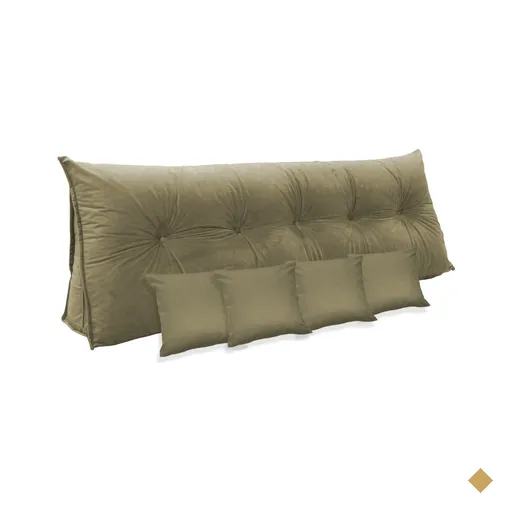 Kit Almofada Mel 1,00 + 4 Almofadas 40x40 Suede Nude