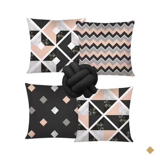 kit de Almofadas Modernas + Almofada Nózinho - Geométrica