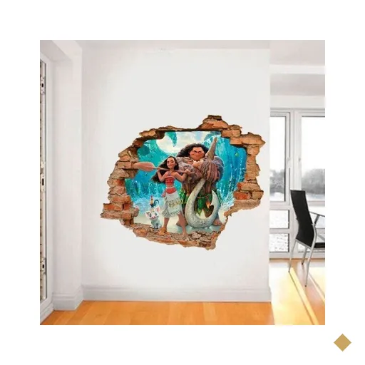 Adesivo de Parede Buraco Falso Moana 7 - G 82x100cm
