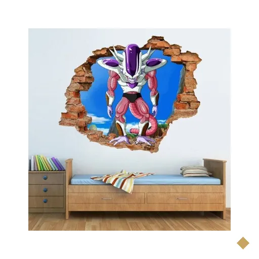 Adesivo de Parede Buraco Falso 3D Dragon Ball 12 - G 82x100cm
