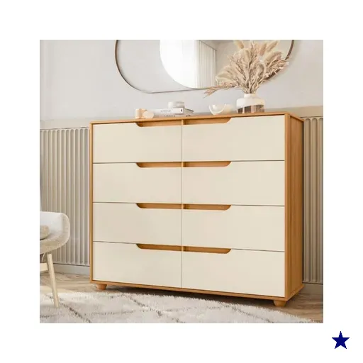 Cômoda Albatroz Com 8 Gavetas