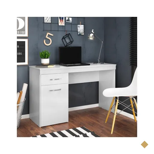 Escrivaninha Com 1 Porta 1 Gaveta Vitória Branco