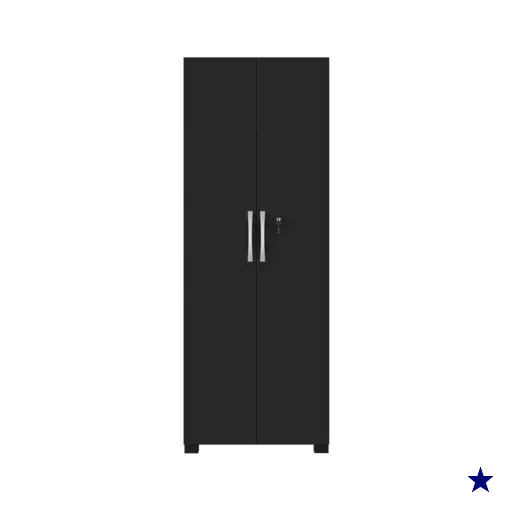Armário Multiuso Com Chave 2 Portas Chicago Notável Preto