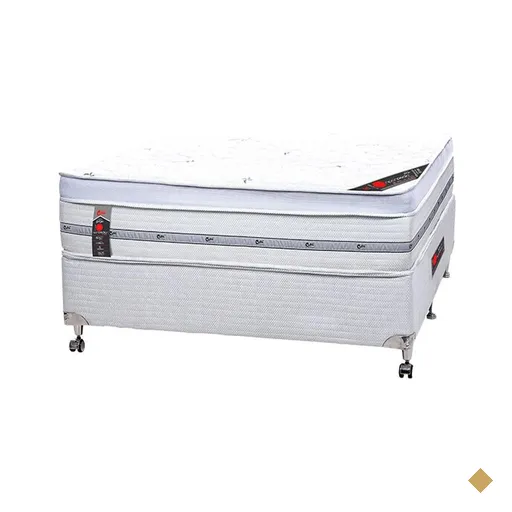 Cama Box + Colchão Castor Com Massageador Casal Niponpedic One Face Pocket…