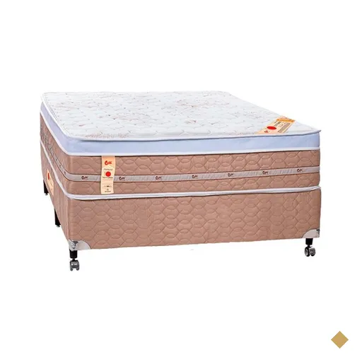 Cama Box + Colchão Castor Casal Premium Niponpedic One Face Tecnopedic…