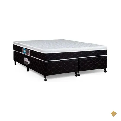 Cama Box + Colchão Castor King Montblanc One Face D33 180x200x52cm