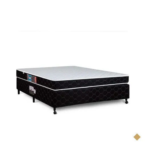 Cama Box + Colchão Castor Casal Montblanc Double Face D33 138x188x45cm