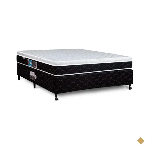 Cama Box + Colchão Castor Casal Montblanc One Face D33 138x188x52cm