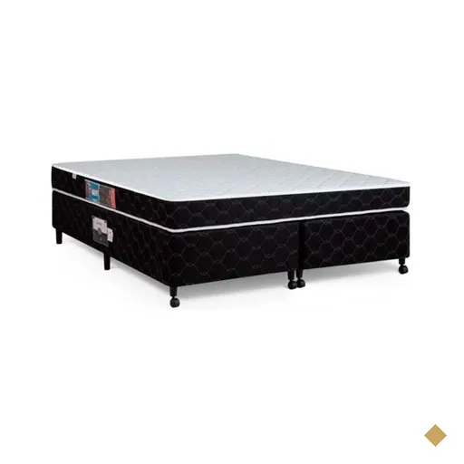 Cama Box + Colchão Castor King Montblanc Double Face D33 193x203x42cm