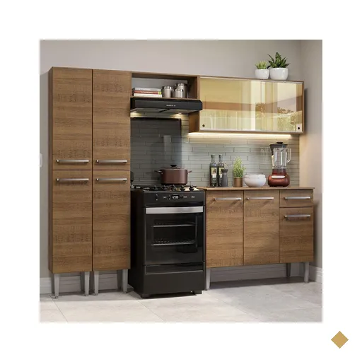 Armário de Cozinha Completa 229cm Rustic Emilly Madesa 06