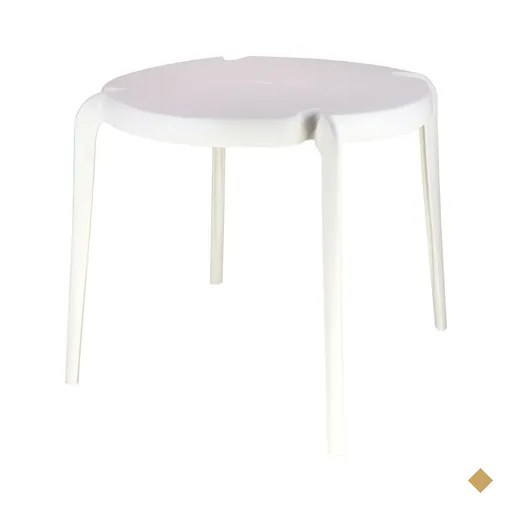 Mesa Tramontina Clarice Branca 79 cm em Polipropileno e Fibra de Vidro