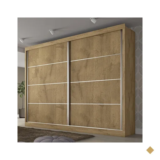 Guarda-roupa Casal Verona Plus 2 Portas 4 Gavetas Amendoa/off White -…