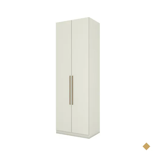 Guarda-roupa Solteiro Modulado Predileto 2 Portas 3 Gavetas Areia Hp - Henn