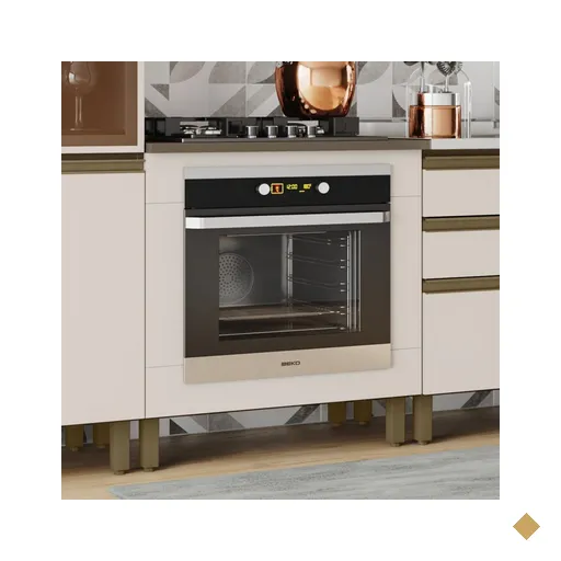 Balcão De Cozinha Para Forno De Embutir évelin Duna/cristal - Henn