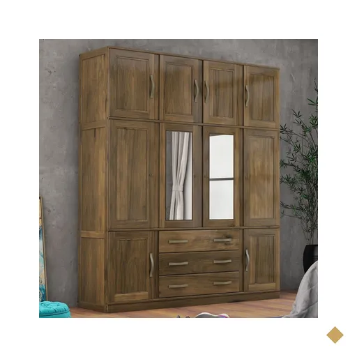 Guarda-roupa Casal Paris 10 Portas 3 Gavetas Com Espelho Madeira Maciça…