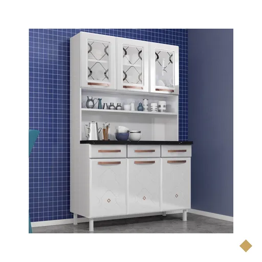 Cozinha De Aço Compacta Mirage New 6 Portas 3 Gavetas Branco - Telasul