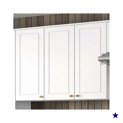 Armário Aéreo Cozinha Nova York 3 Portas 3 Prateleiras Branco Hp - Henn