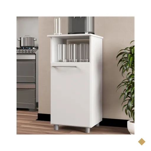 Armário De Cozinha Para Bebedouro 1 Porta Branco - Jcarvalho
