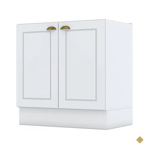 Balcão De Cozinha Nova York 2 Portas 1 Prateleira Branco Hp - Henn