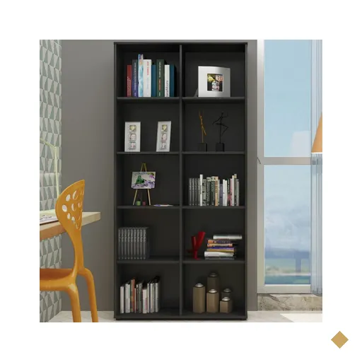Estante Para Livros Clean 8 Prateleiras Preto - Artany