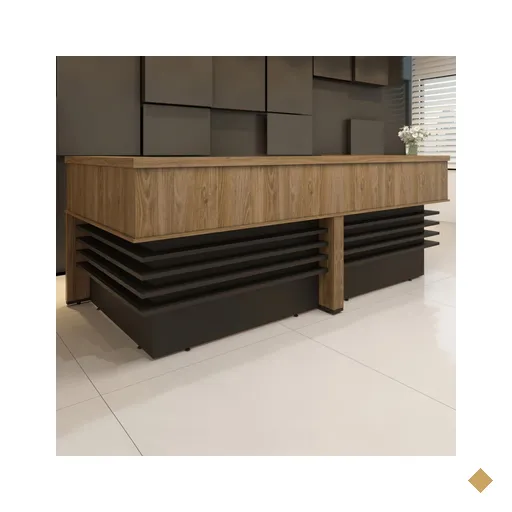 Mesa Para Escritório Charuto/preto - Artany Móveis